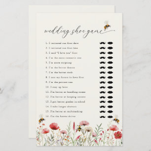 Papier Il Dit Qu'Elle A Dit Fête des mariées Game