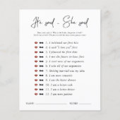 Papier Il Dit Qu'Elle A Dit : | Fête des mariées minimale (Devant)