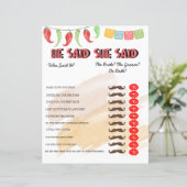 Papier Il Dit Qu'Elle A Dit : | Jeu de Fête des mariées (Debout devant)