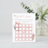 Papier Il Donne Des Papillons Thé Floral Douche Jeu De Bi (Debout devant)