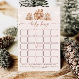 Papier Il faut un village Baby shower d'hiver Bingo Jeu