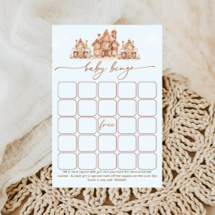 Papier Il faut un village Baby shower d'hiver Bingo Jeu