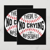 Papier Il n'y a pas de larmes au baseball (Devant / Derrière)