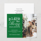 Papier Il n'y a pas d'endroit comme Accueil Photo Verte D (Devant / Derrière)