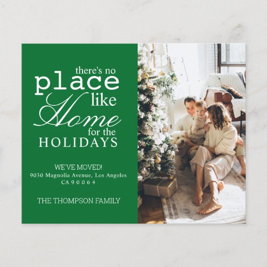 Papier Il n'y a pas d'endroit comme Accueil Photo Verte D (Devant)