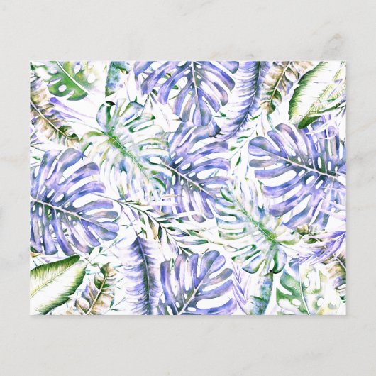 Papier Île Purple Lilac Mariage tropical Enregistrer la d (Dos)