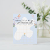 Papier Illustration Baby shower de sirène Jeu de Bingo (Debout devant)