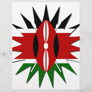 Papier Illustration de la star du drapeau national du Ken
