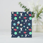 Papier Illustration du Motif spatial (Debout devant)