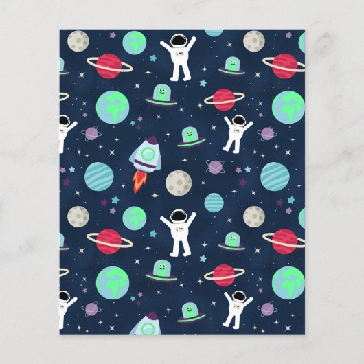 Papier Illustration du Motif spatial (Devant)