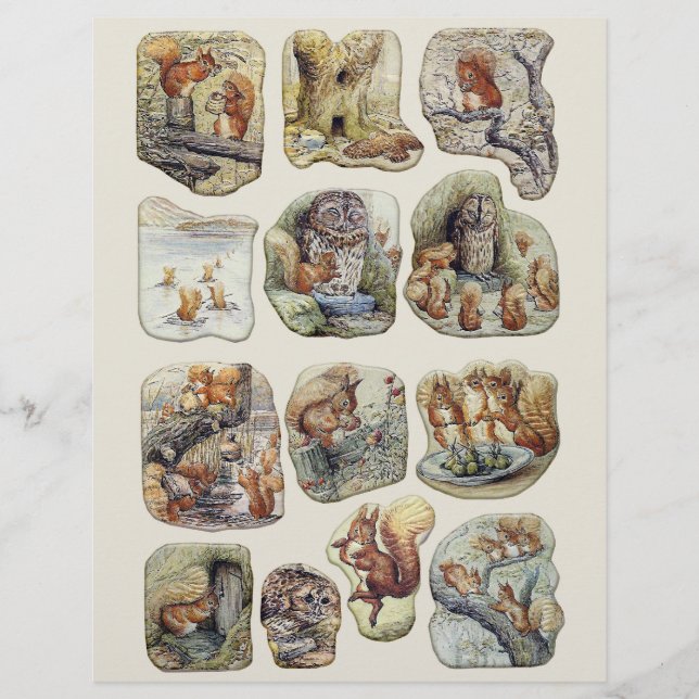 Papier Illustrations Beatrix Potter Partie 2 (Devant)