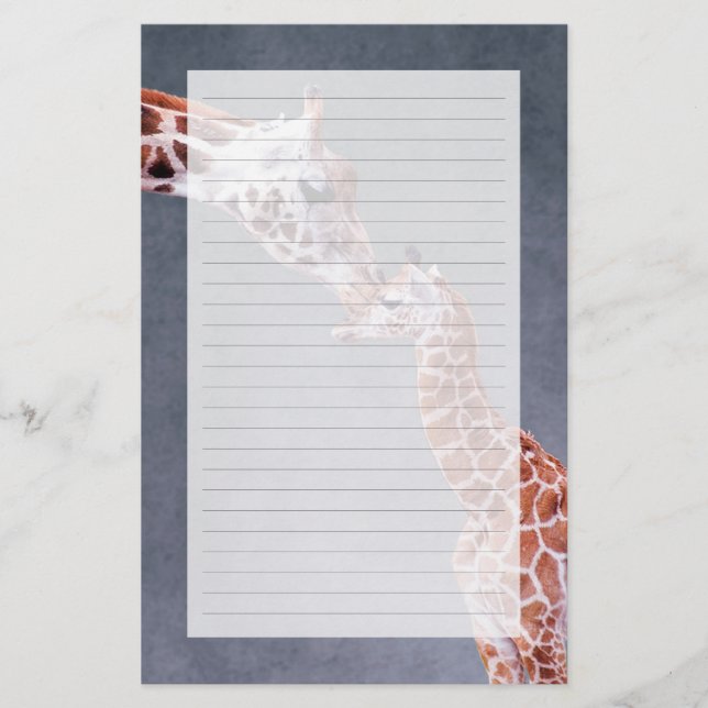 Papier Images Getty | Mère et bébé Giraffe (Devant)