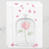 Papier Imaginaire Rose Fairytale Carnet d'art (Devant / Derrière)