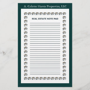 Papier Immobilier Note Pad- Design 4