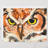 Papier Impression de peinture de hibou (Devant)