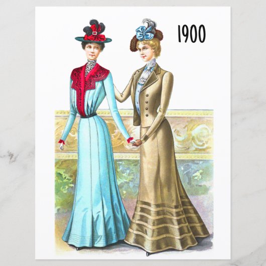 Papier Impression de plaque de mode 1900 pour Decoupage (Devant)