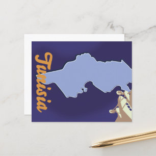 Papier Impression de voyage vintage en Tunisie