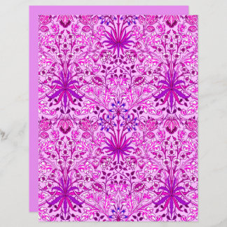 Papier Impression Hyacinthe de William Morris, lavande et