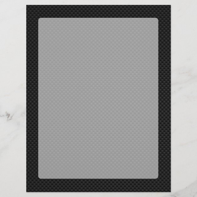 Papier Impression noire en fibre de carbone (Devant)