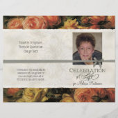 Papier Impressionniste Coral Jaune Rose 2 Service commémo (Devant)