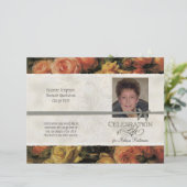 Papier Impressionniste Coral Jaune Rose 2 Service commémo (Debout devant)