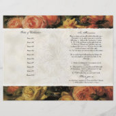 Papier Impressionniste Coral Jaune Rose 2 Service commémo (Dos)