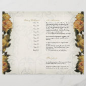 Papier Impressionniste Coral Jaune Rose 2 Service commémo (Dos)