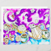 Papier imprimé d'art café (Devant / Derrière)