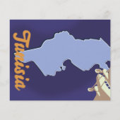 Papier imprimé voyage vintage tunisien (Devant)