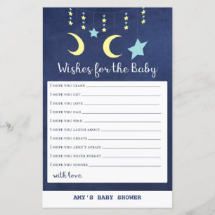 Papier IMPRIMER Twinkle Twinkle Moon Stars Baby shower Je