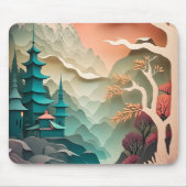 Papier in het landschap Mousepad Muismat (Voorkant)