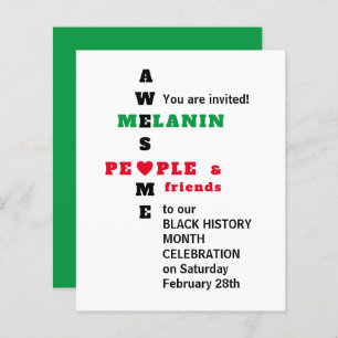 Papier INCONTOURNABLE MELANIN Black History Mois Invitati