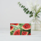 Papier indestructible Carte de visite de pastèque (Debout devant)