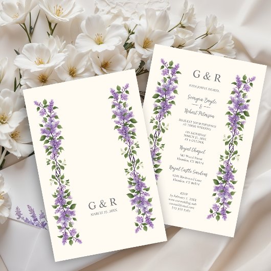 Papier Inexpensive Chic Timeless Classic Lilac Flowers
