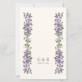 Papier Inexpensive Chic Timeless Classic Lilac Flowers (Dos)