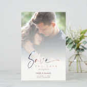 Papier Inexpensive Low Cost Modern Vellum Effect Wedding (Debout devant)