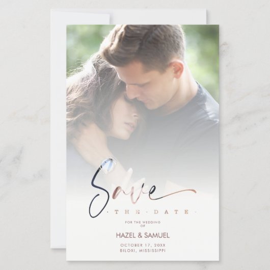 Papier Inexpensive Low Cost Modern Vellum Effect Wedding (Devant)