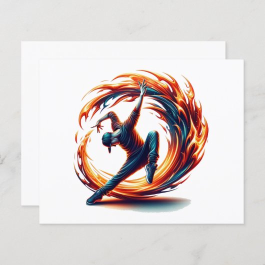 Papier Inferno Spin - Stimuler l'esprit de Breakdance (Devant / Derrière)