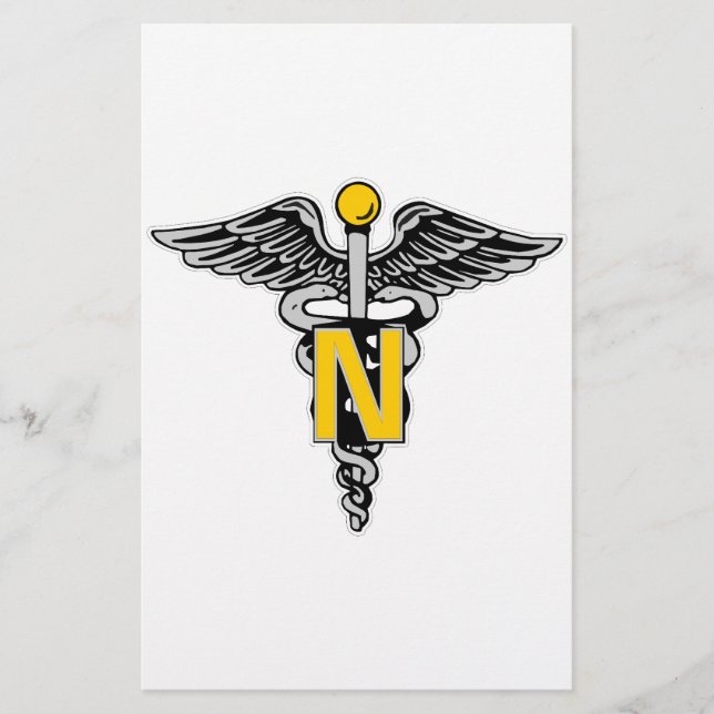 Papier Infirmière Caduceus (Devant)