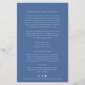 Papier Informations pour les invités au mariage du cercle (Dos)