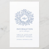Papier Informations pour les invités au mariage du cercle (Devant)