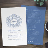 Papier Informations pour les invités au mariage du cercle