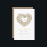 Papier Informations sur le mariage du coeur de tulipe crè<br><div class="desc">Fiche d'information du mariage du bouquet de coeur de Tulip. Joli dépliant d'information mariage idéal pour aider votre invité à comprendre comment atteindre votre destination mariage et voir l'horaire, l'information d'hébergement et les détails du hashtag sur les médias sociaux le jour de votre mariage. Personnalisez avec vos propres détails. douce...</div>