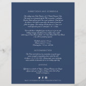 Papier Informations sur l'invité du mariage de couronnes  (Dos)