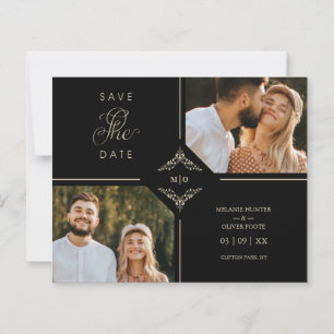 Papier Initiales Mariages à la floraison sophistiquées