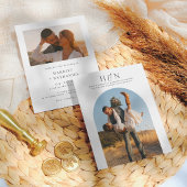 Papier Initiales minimes du budget Boho Arch 2 Mariage ph