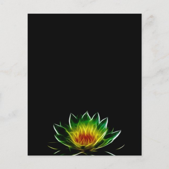 Papier Inner Light l Lotus Art Abstrait (Devant)