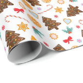 Papier inpakken voor het nieuwe jaar. (Rol Hoek)