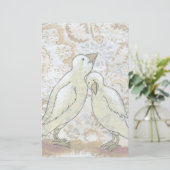 Papier Inséparables stationnaire parfait couple romantiqu (Debout devant)