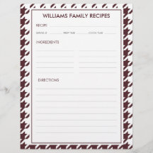 Insérer une recette avec le nom de famille Houndst